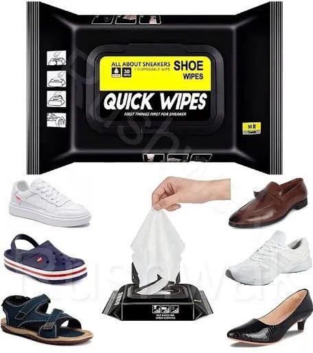 Quick Shoe Cleaning Wipes – 30 pcs | Fast Sneaker & Footwear Care 💥 One wipe, one clean — shoes look like new instantly!